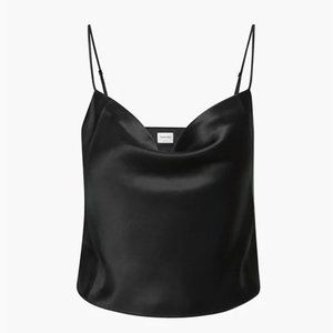 Aritzia Sunday Best Mystique Silk Cami in Black